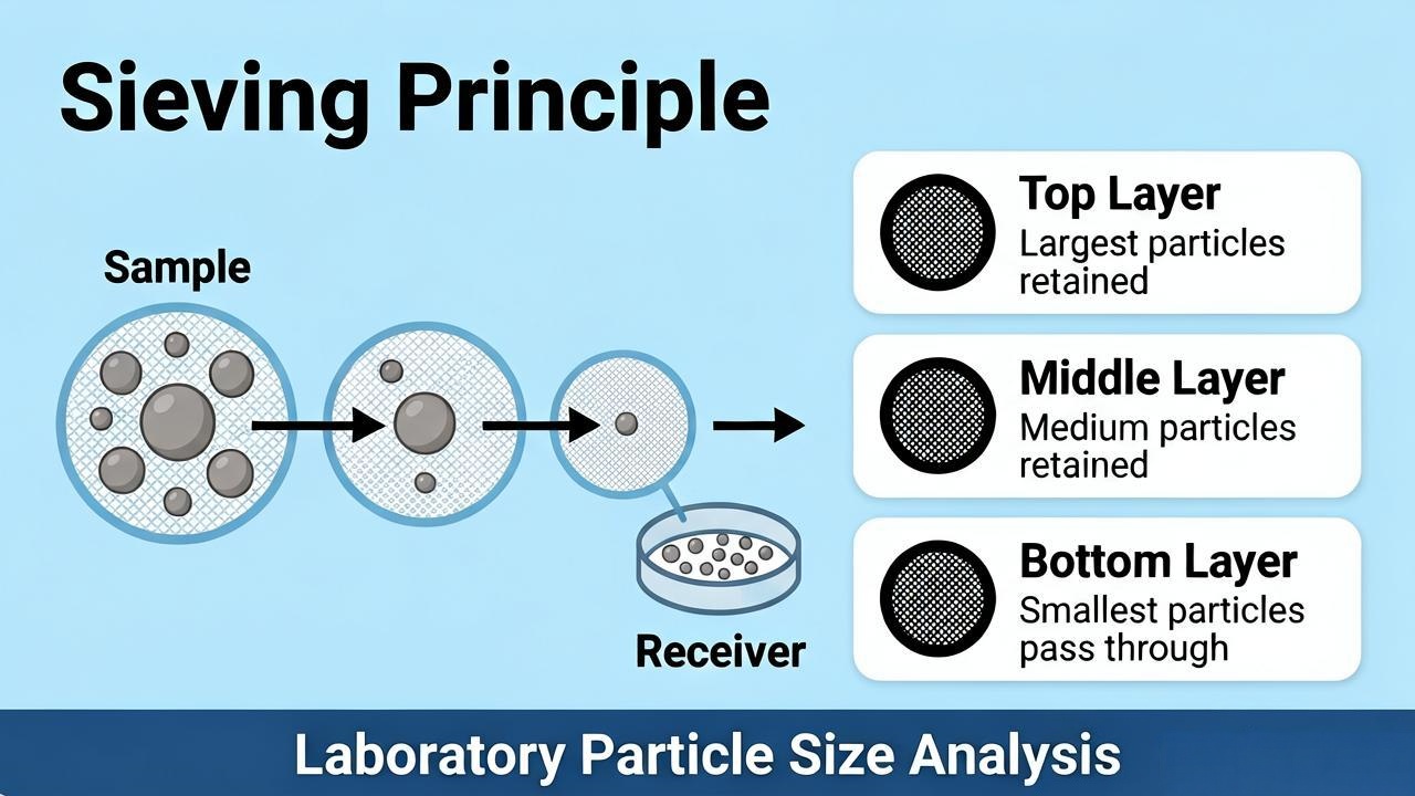 sieve analysis particle separation principle