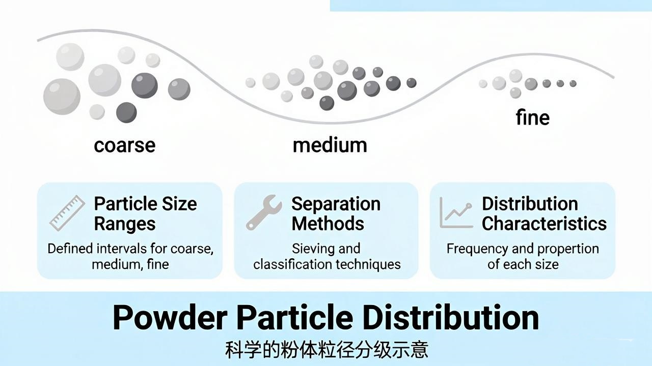 Particle size distribution analysis of powder samples