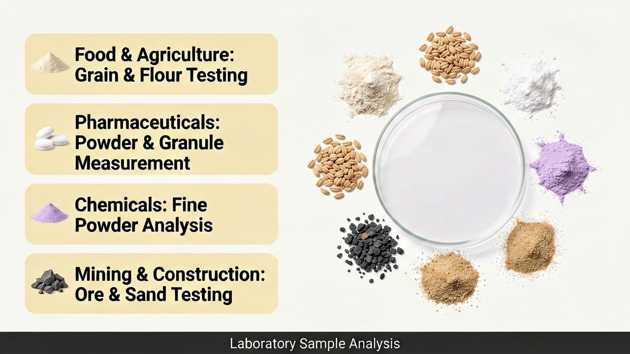 particle size analysis applications in different industries