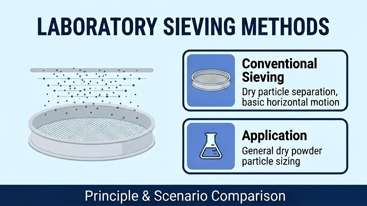 Laboratory sieve shaker types and screening methods