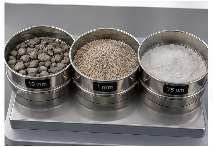fine powder screening with laboratory sieve shaker