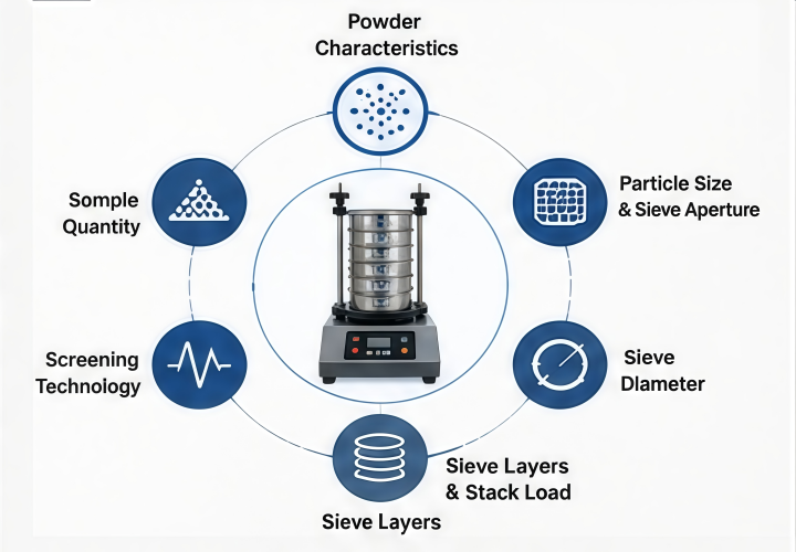 Key factors for choosing a heavy-duty sieve shaker for powder